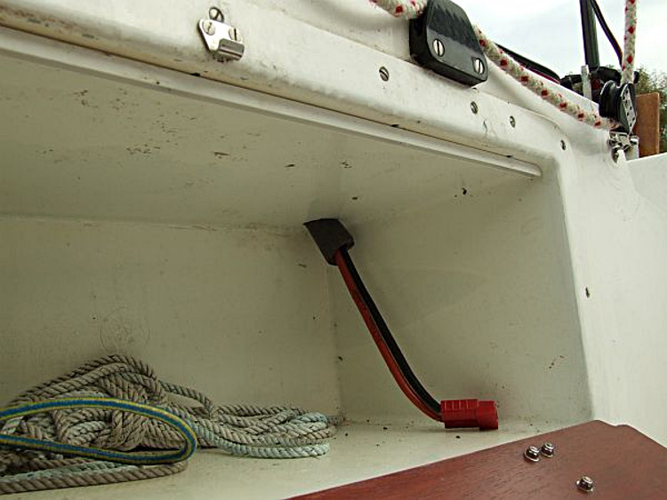 Engine Cable emerges in Cockpit Locker