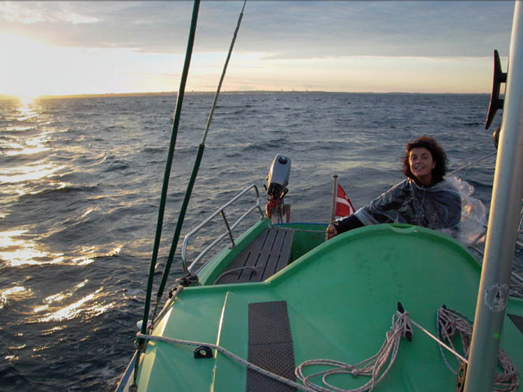 Eva sailing was Jakob's caption