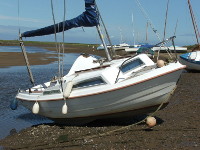 One of the tidier boats at Blakeney