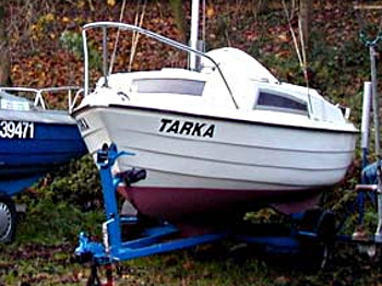 Tarka, at her berth at Rutland Water